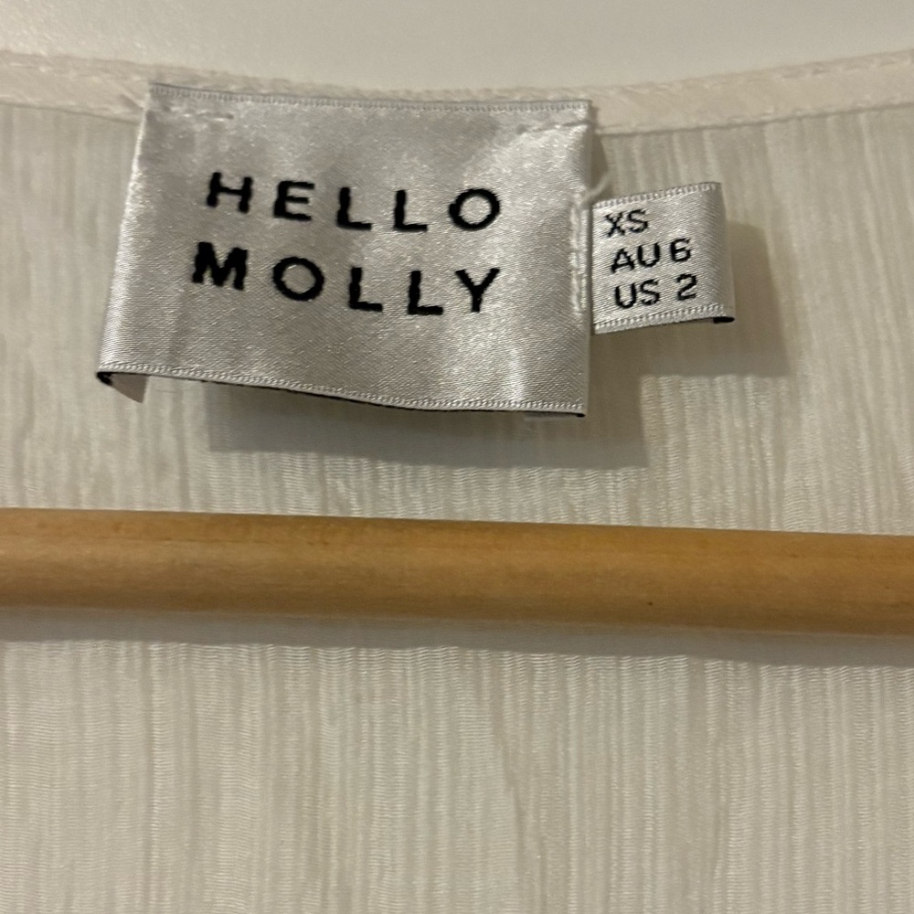 Hello Molly Lost Somebody Mini Dress White Size 2/XS - Picture 12 of 13